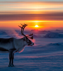 silhouette of a deer