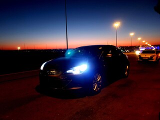 Cars on the road