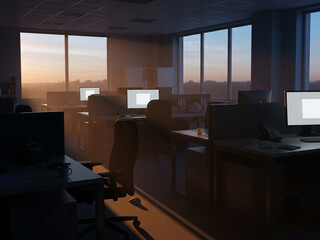 interior of a modern office