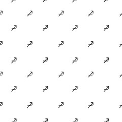 The zodiac sign Sagittarius is dark gray on a white background. Vector template for postcards, fabrics, textiles, wallpaper, paper, packaging.