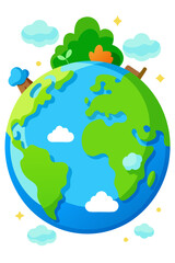 planet earth in the sky