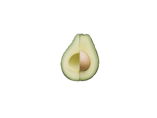 avocado isolated on white background