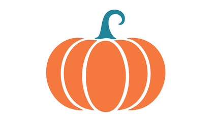 illustrazione grafica di zucca matura isolata su sfondo bianco o trasparente