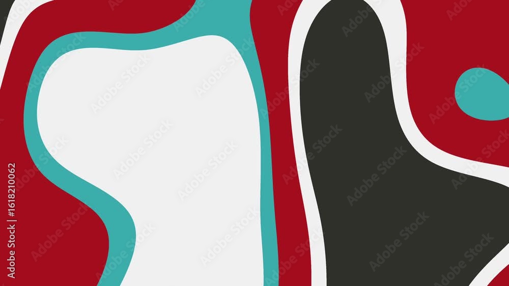 Aufkleber beyond black white dynamic abstract animation featuring flowing shapes and vibrant color transitions