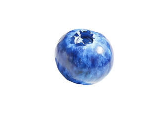 blueberry on white background