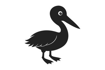 Obraz premium baby-birds --black-illustration-silhouette-vector