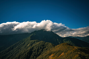 Autumn scenery of Japanese mountains