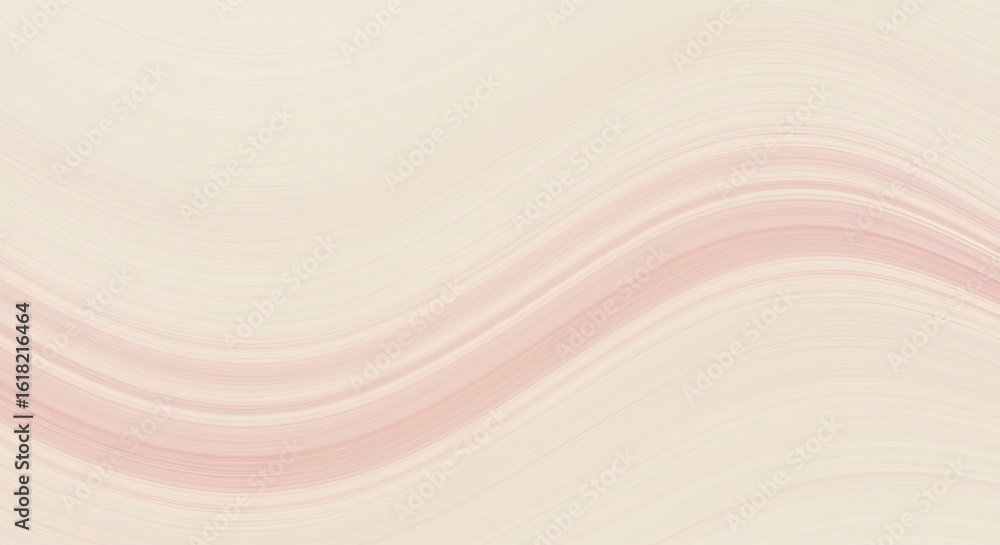 Poster abstract pink and beige wave background: elegant swirls and curving lines for design projects