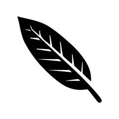 Leaf medlar glyph icon