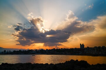 Fototapeta premium coast within the city of Antalya, Turkey 