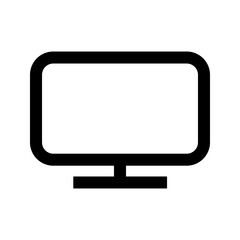 screen icon on white background