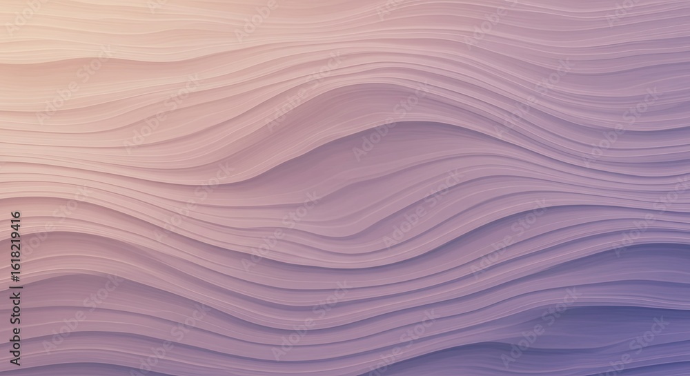 Aufkleber abstract background with soft pastel waves and gradient hues: a serene and elegant design