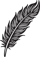 Obraz premium Elegant Feather Silhouette Bundle 