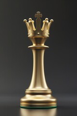 A shining golden king chess piece takes center stage between dark opponents, radiating power, dominance, and refined elegance on the board