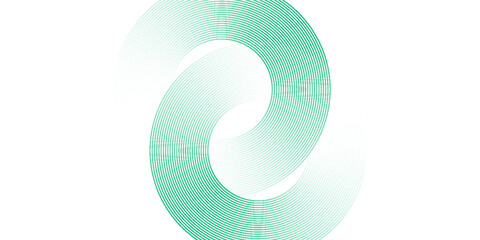Green white abstract background overlap layer on bright space with circles effect decoration. Modern banner with lines style. Graphic design element stripes concept for flyer, card, or brochure cover