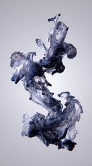 Swirling, Flowing Ink Cloud, a Mesmerizing Display of Fluid Dynamics