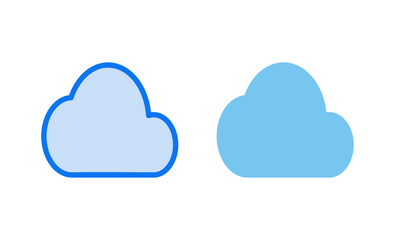 Cloud icon vector illustration. cloud sign and symbol