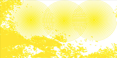 Orange halftone background on the white