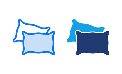 Pillow icon vector illustration. Pillow sign and symbol. Comfortable fluffy pillow