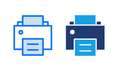 Print icon vector illustration. printer sign and symbol