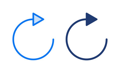 Refresh icon vector illustration. Reload sign and symbol. Update icon.