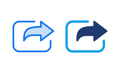 Share icon vector illustration. Sharing sign and symbol