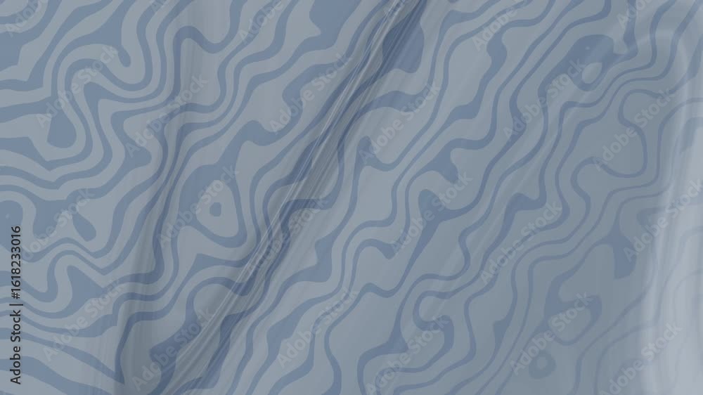 Aufkleber muted blue harmonies abstract blue background with dynamic wavy lines and a smooth, glossy texture c