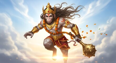 Hanuman hindu god mythology deity india ramayana hinduism monkey god strength devotion power courage