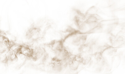 Texture, powder, dust, dirt, splash PNG with smoky cloud explosion. PNG Overlay transparent brown storm effect for motion graphics, desert wind, debris, and grunge design projects.