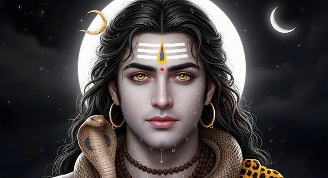 Shiva mahadev hindu god india deity hinduism religion indian mythology divine spiritual art