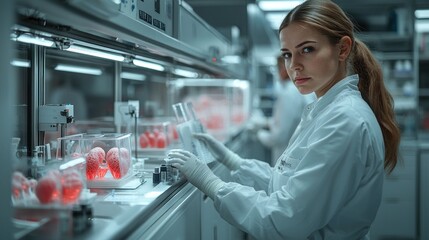 Researchers Working with 3D Printed Organs in Advanced Laboratory Setting