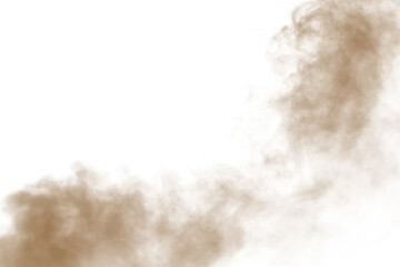 Dirt, natural, smoke, overlay, sand PNG with transparent background. PNG brown dust storm texture for desert wind, pollution, explosion, and realistic atmospheric effects. © Ekaterina
