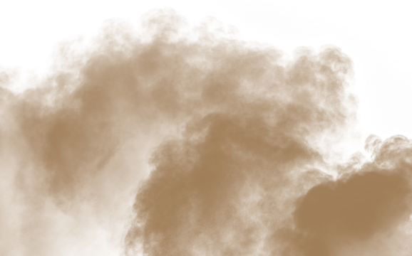 Dirt, natural, smoke, overlay, sand PNG with transparent background. PNG brown dust storm texture for desert wind, pollution, explosion, and realistic atmospheric effects.