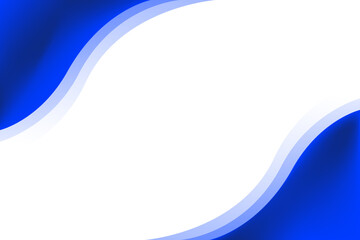 Blue and white smooth wave modern background for corporate concept, template, poster, brochure, website, flyer design. Vector illustration