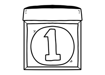 Vector illustration set of glossy 3D calendar icons and web symbols