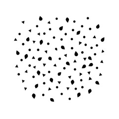 Confetti Raining Down Vector Flat and Clean Look