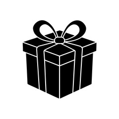 Gift Box with Ribbon Vector Flat and Clean Look