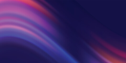 Lines in the shape of a comet against a dark background. Illustration of high speed concept. Motion light effect for banners. Curved light trail stretched upward. Fast speed car.