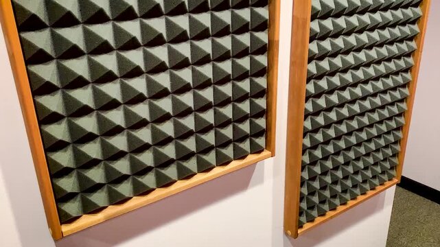 Recording studio with acoustic panels walls .Wall Panels Music Stand Professional Recording
