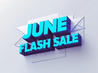 June flash sale promotional graphic.