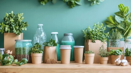 Eco-packaging solutions using compostable recyclable biodegradable materials replace plastic in product shipping helping brands minimize waste and support green practices