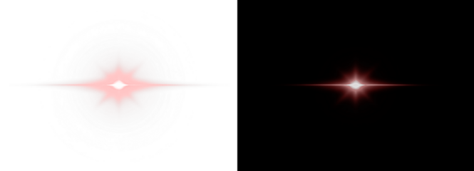 Star, sparkle, flare, ray, night PNG red light with transparent background. PNG Overlay shine for christmas, holiday, celebration, magic, and festive bright decoration.