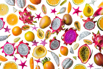 Exotic Fruit Medley Pattern