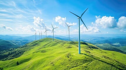 Eco-friendly energy solutions like wind, solar, and geothermal power providing clean, sustainable energy alternatives to fossil fuels while reducing carbon emissions and environmental impact.