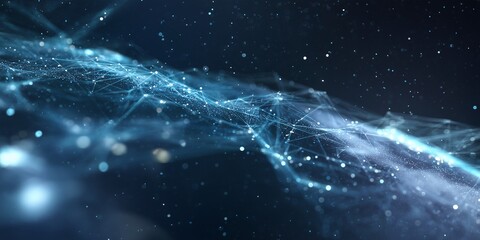 digital network map view with glowing dots representing millions of users 