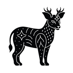 Spirit Animal Neon Tattoo Symbol Collection