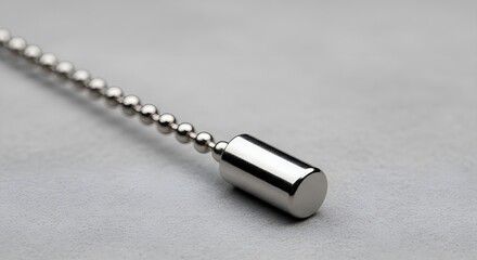 Silver ball chain pull switch for ceiling fan light fixture replacement part metal cord