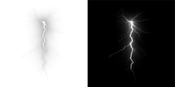 Flash, effect, transparent, light, electric with lightning bolt power in PNG format, perfect overlay for transparent PNG art, adding flash, effect, transparent energy to striking designs.