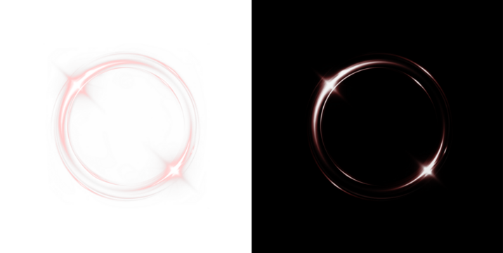 Swift, spiral, flash, dynamic, ring radiant PNG circle with magic neon beam on transparent background. Stunning PNG Overlay for fantasy, tech, and creative design visuals.