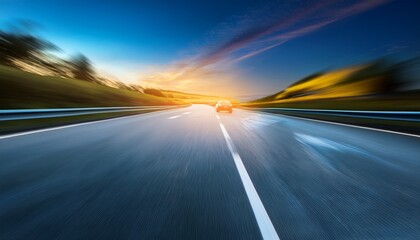 Naklejka premium dynamic motion of a speeding car